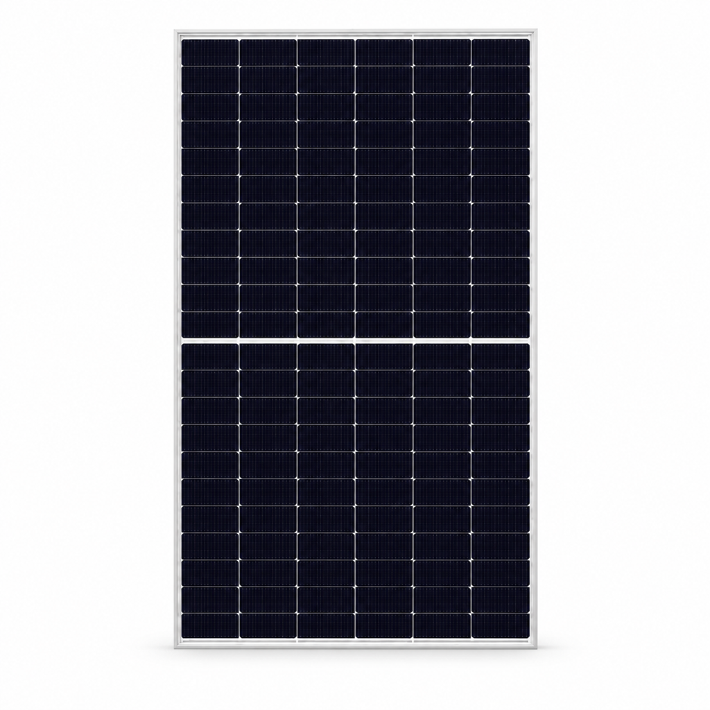 Panel solar Canadian Solar TOPBiHiKu6 635 W bifacial N-Type — vista frontal con encuadre uniforme, imagen editada a partir de la referencia del producto