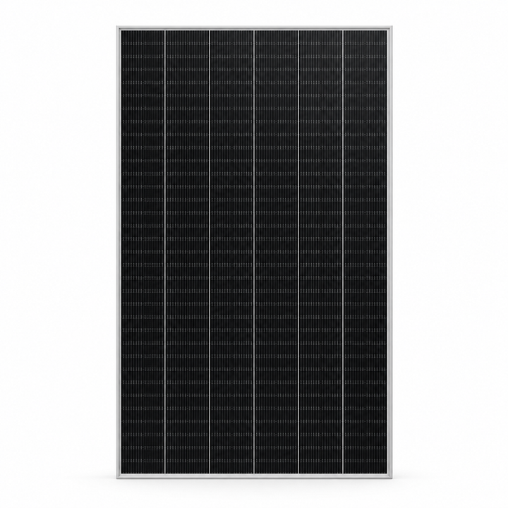 Panel solar SunPower 560 W Performance 7 bifacial — vista frontal con encuadre uniforme, imagen editada a partir de la referencia del producto