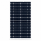 Panel solar LUXEN 555 W monocristalino monofacial — vista frontal con encuadre uniforme, imagen editada a partir de la referencia del producto