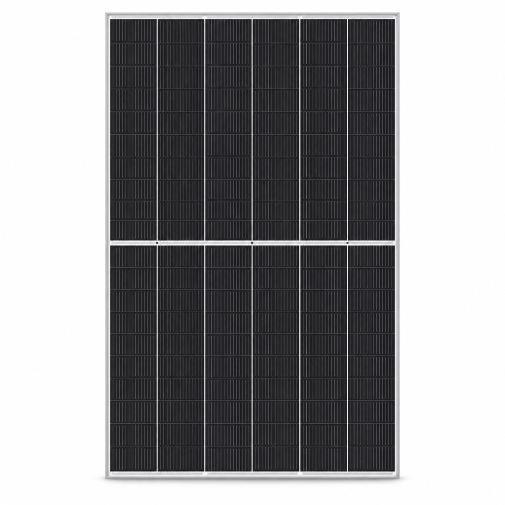 Panel solar LUXEN 630 W — vista frontal con encuadre uniforme, imagen editada a partir de la referencia del producto