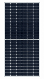 Vista ilustrativa de un panel LUXEN monofacial de 555 W, basado en la imagen del fabricante. Venta por unidad.